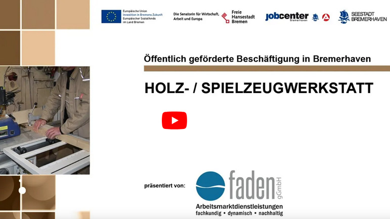 Youtubebeitrag zum Thema Projekt Holzwerkstatt